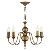 David Hunt Lighting Flemish 5Lt Chandelier Bronze FLE0563